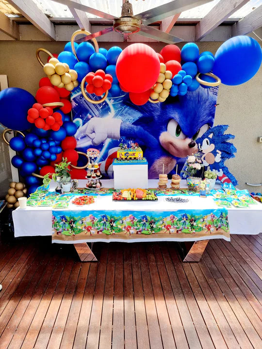 The Most Sonic-tastic Balloon Garland - Melbourne Style!