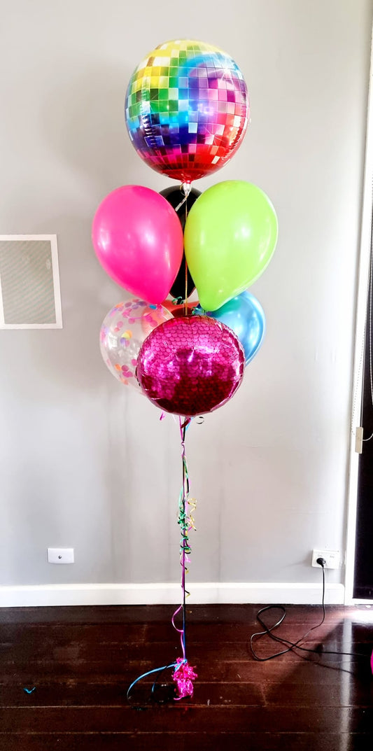 Disco Ball Balloon Bouquet Melbourne Delivered