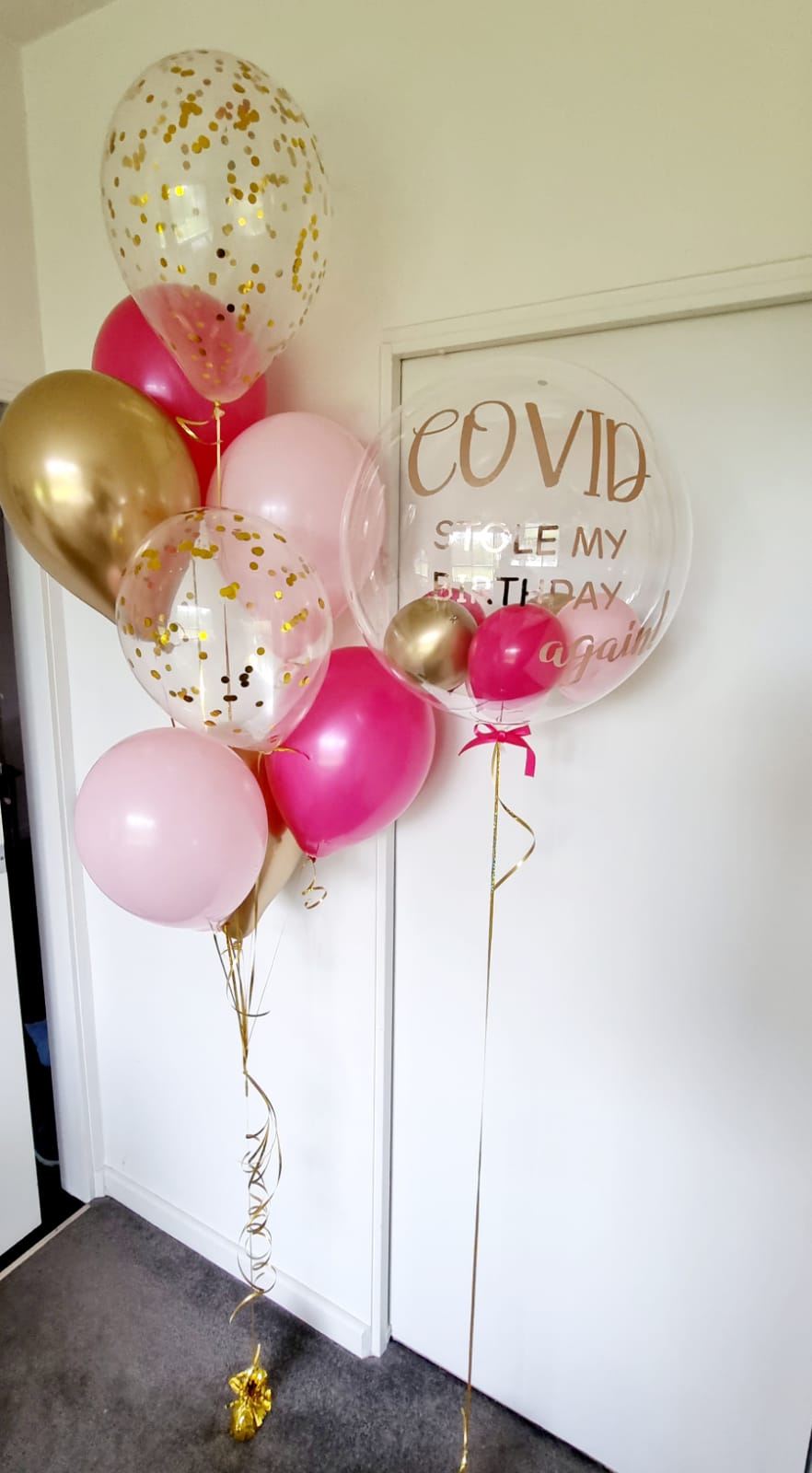 Personalised Bubble Balloon Bouquet Melbourne Fairytale Balloons