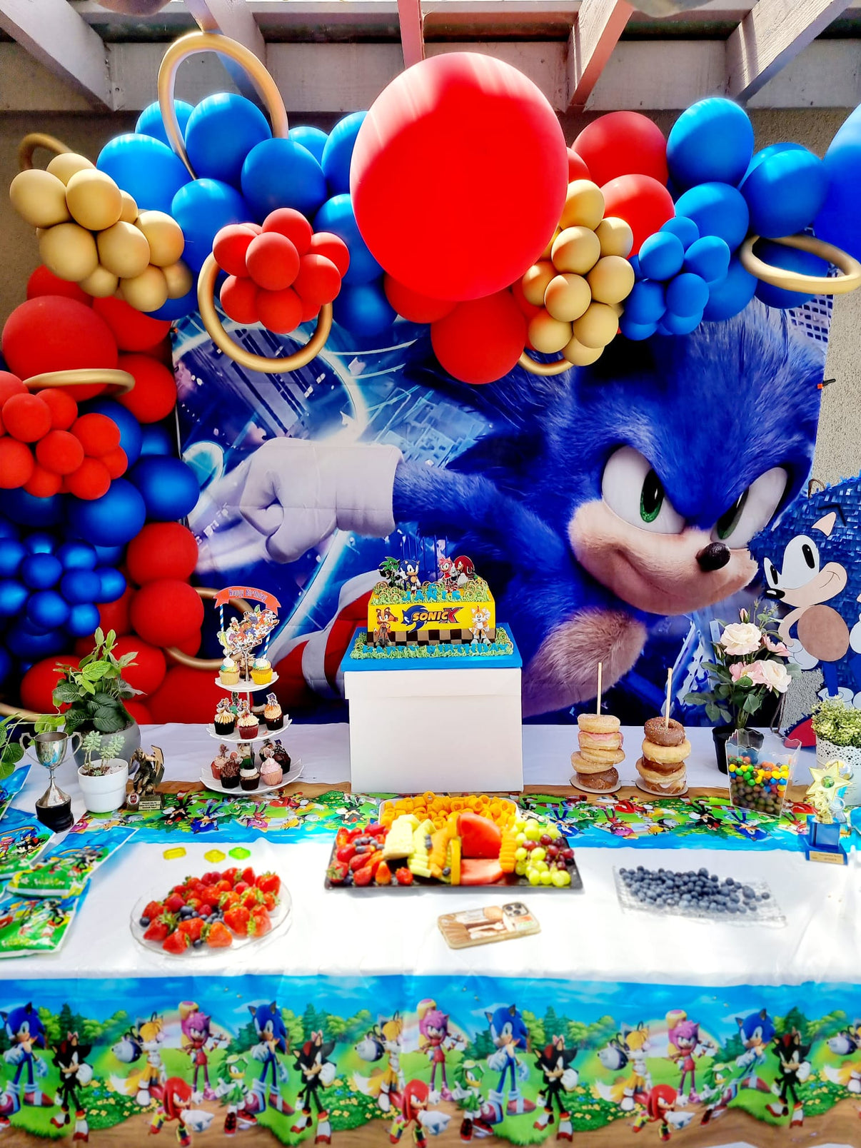 Sonic the Hedgehog Balloon Garland Melbourne – Fairytale Balloons